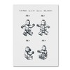 Trademark Fine Art Claire Doherty 'Lego Man Patent 1979 Page 2 White' Canvas Art, 35x47 CDO0186-C3547GG
